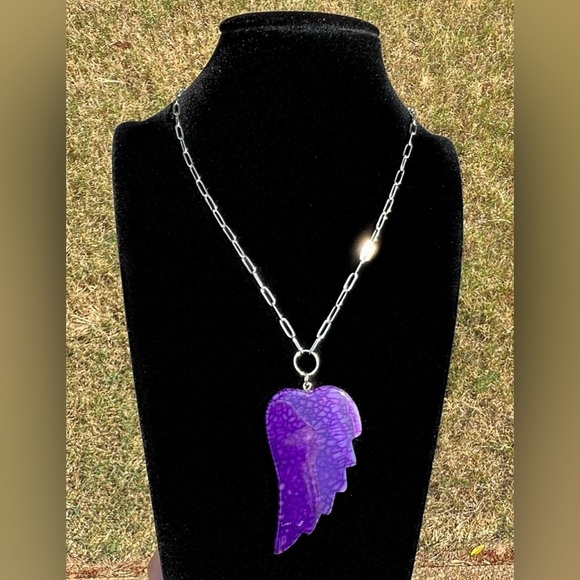 Dark Angel Wing Pendant - Picture 2 of 3